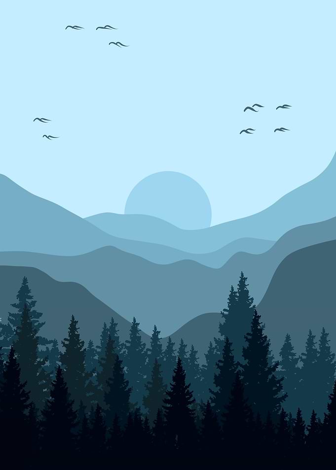simple landscape view