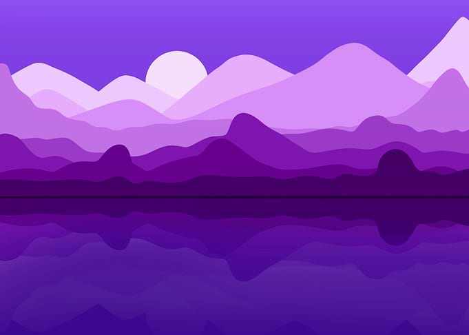 purple mountain view