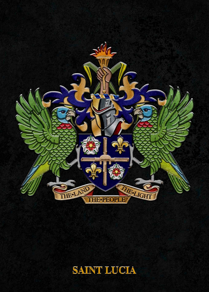 Arms of Saint Lucia