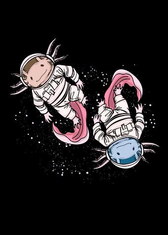 Axolotl Astronaut Space
