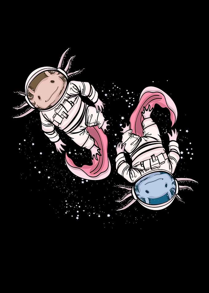 Axolotl Astronaut Space