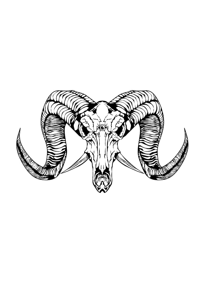 dark art goat