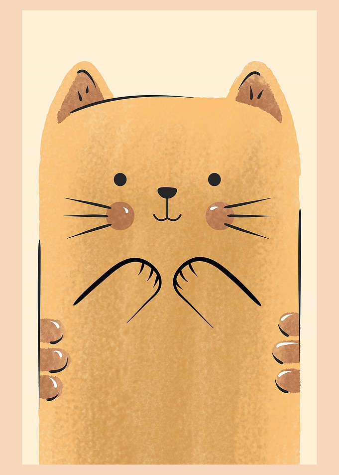Cute Cartoon Kitty Cat