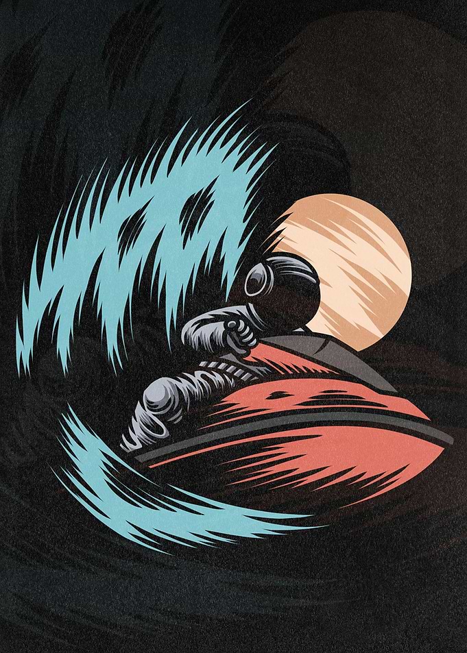 Astronaut With Jet Ski
