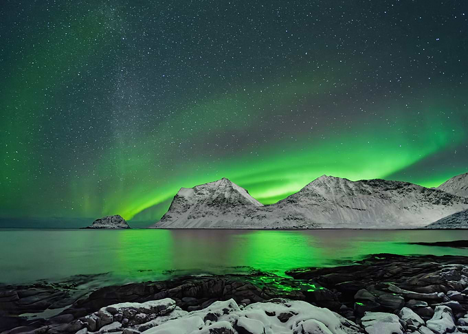 Bright aurora