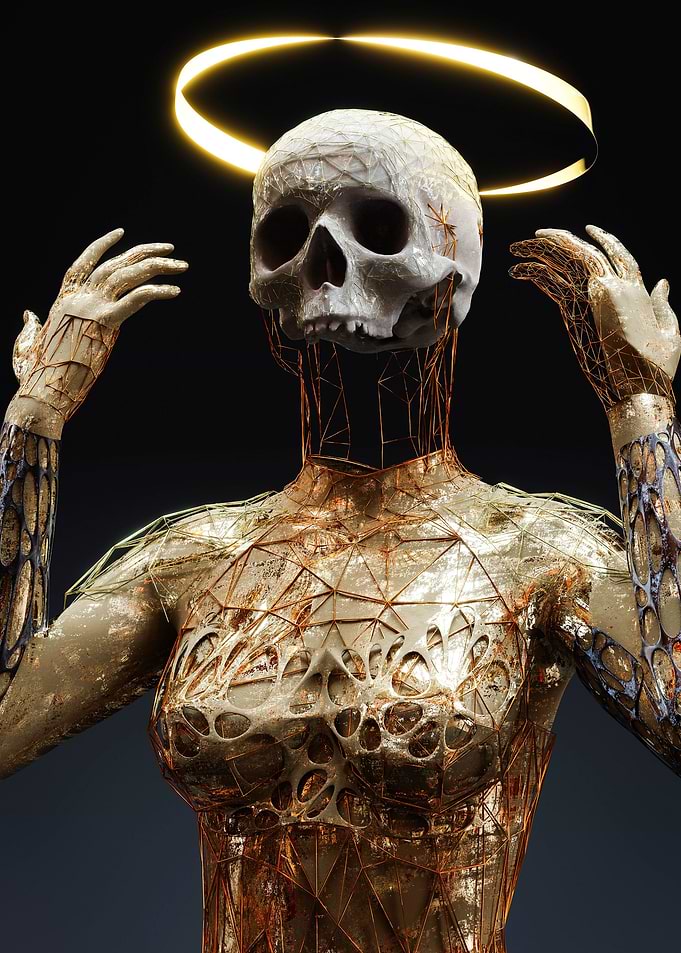 Gold Skull