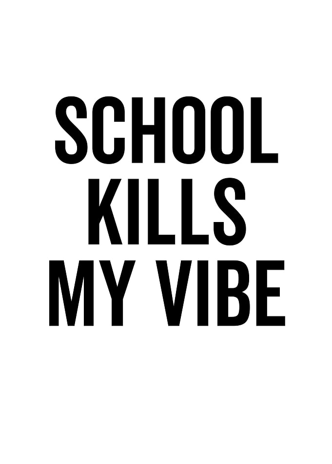 School Kills My Vibe