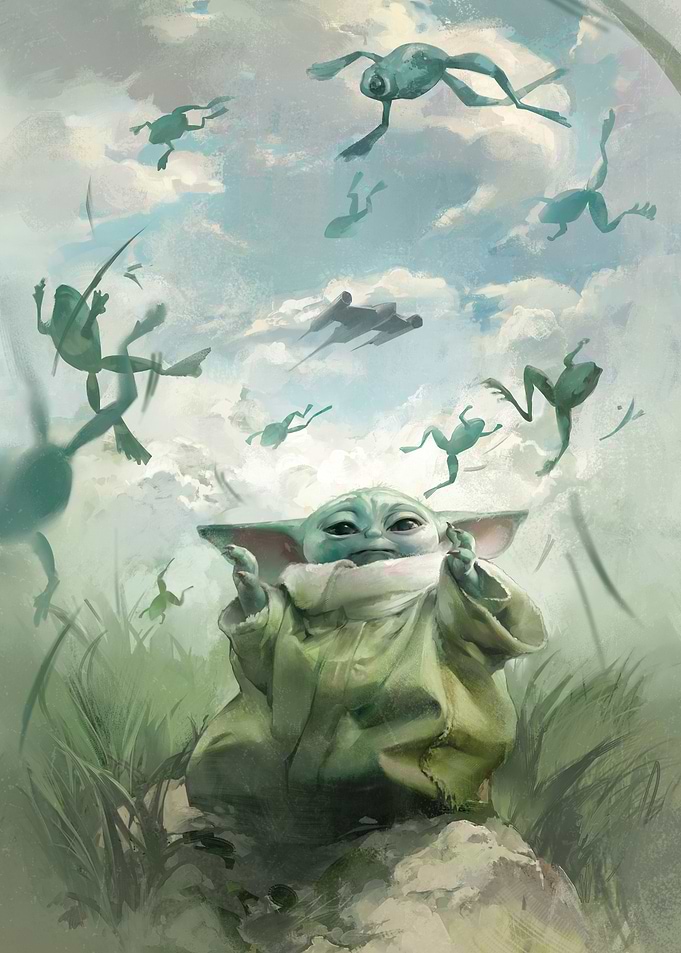 Grogu's frogs