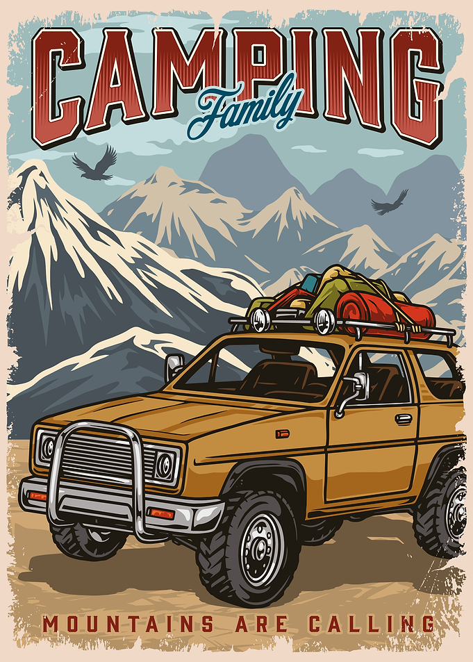 Camping Family Mountains