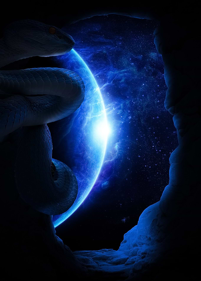 Snake in space