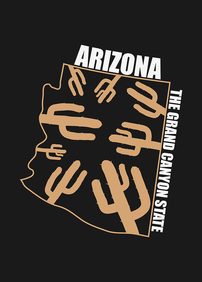 Arizona State Map USA