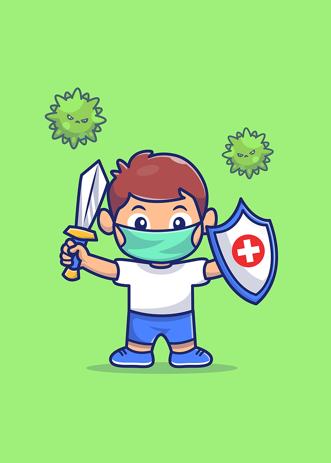 Kid Fight Corona Virus