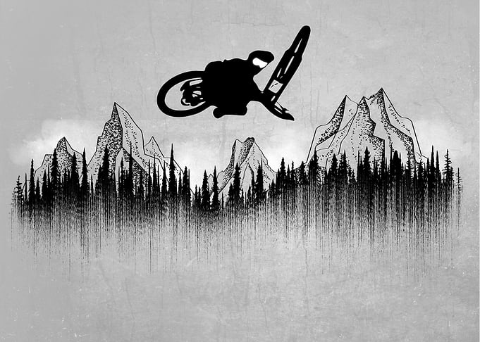 MTB Enduro and Bicycle