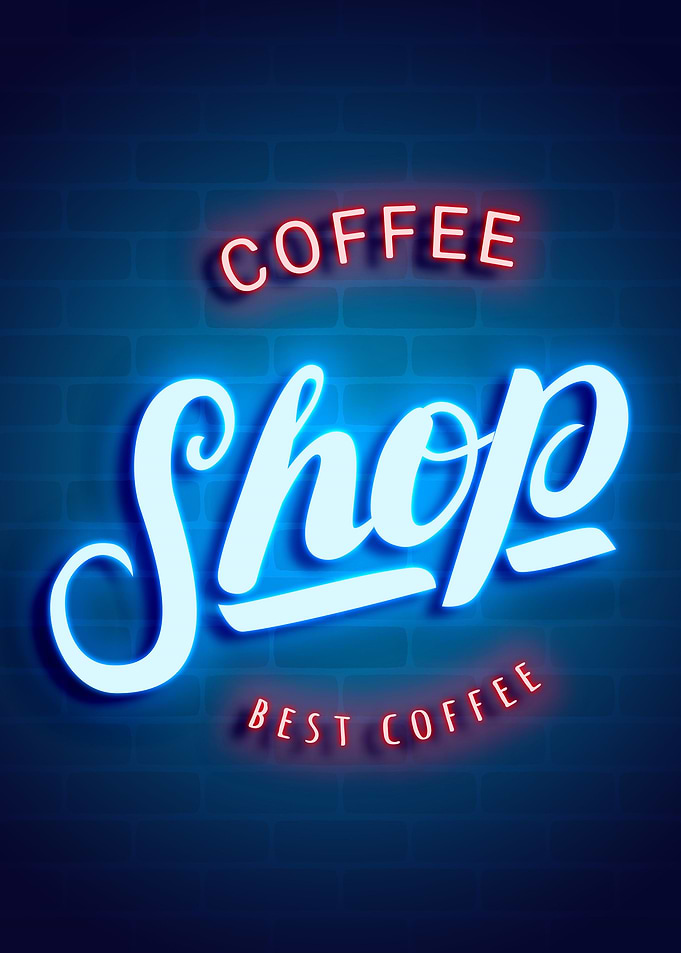 coffee shop sign