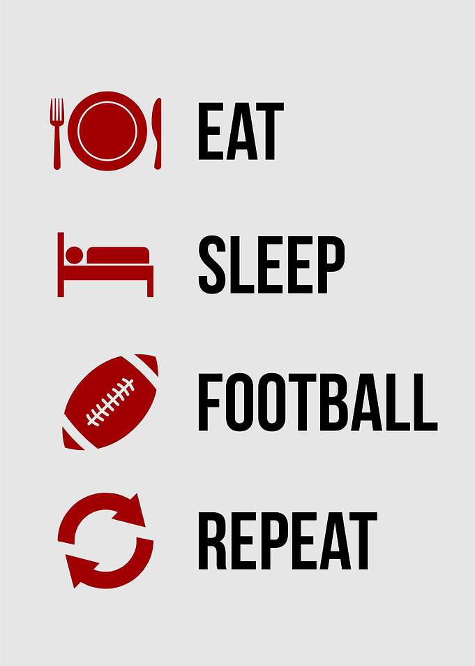 eat sleep football repeat