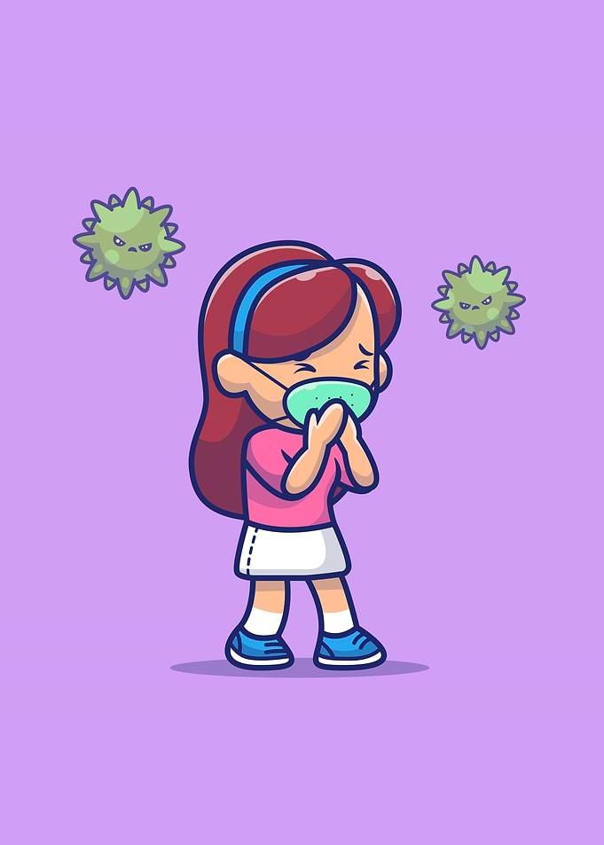 Cute Girl With Mask