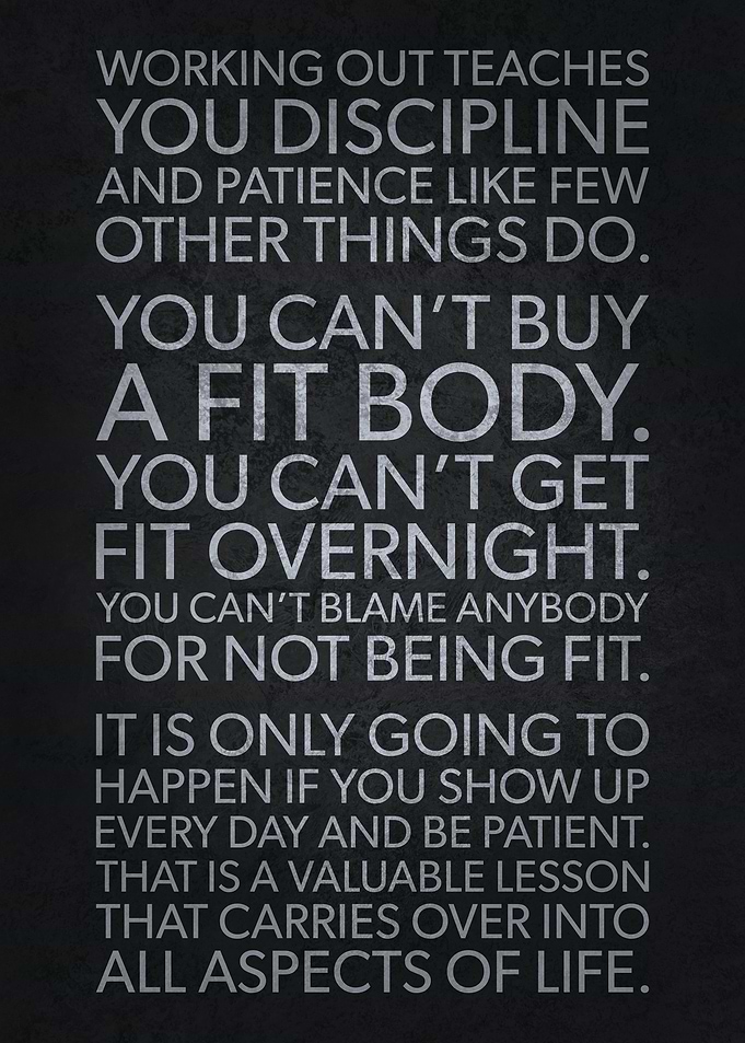 Working Out Teaches You