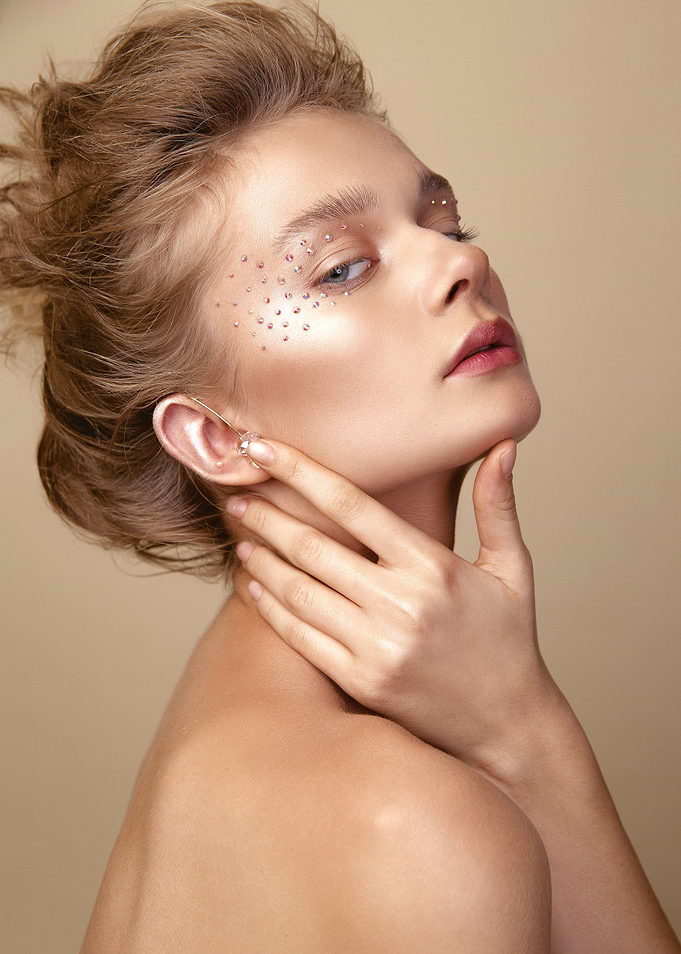 girl with art makeup
