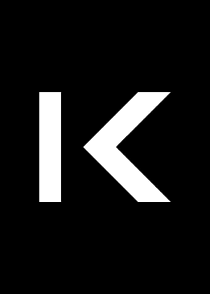 Tesla Font Letter K
