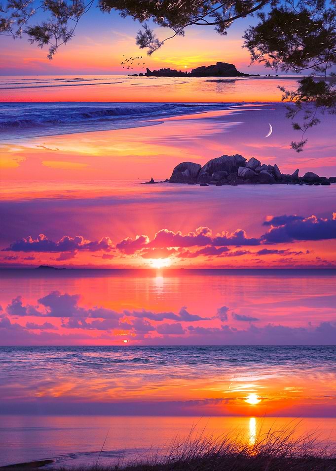 Many sunsets