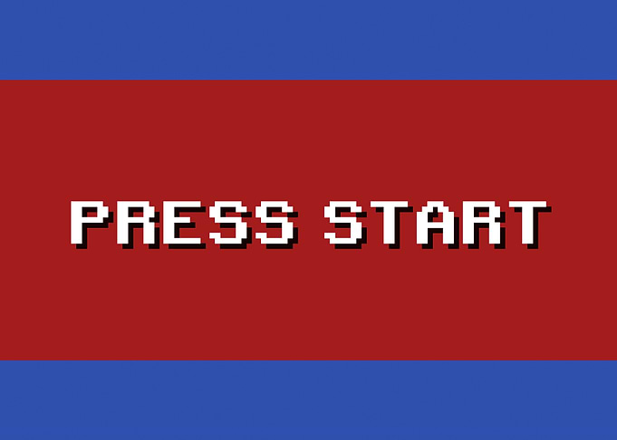8 bit boxes press start