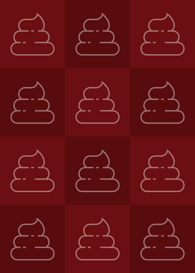 Poop Icons Art Red 1