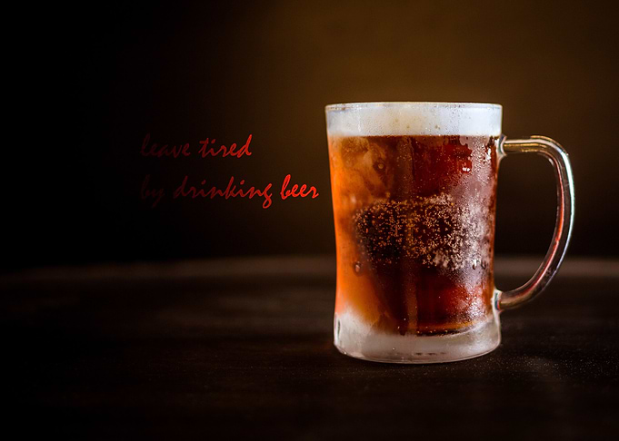 a glass of beer