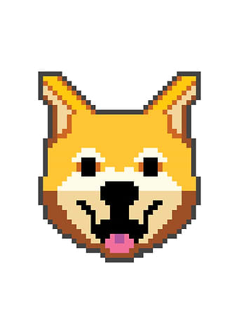 Pixel art doge shiba inu d