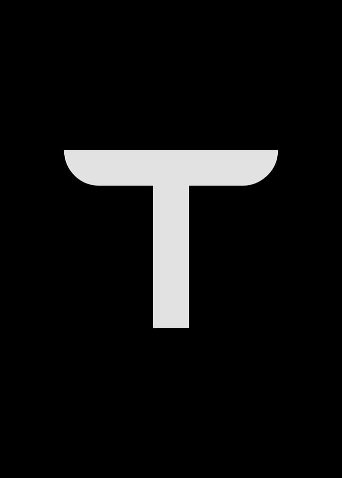 Tesla Font Letter T
