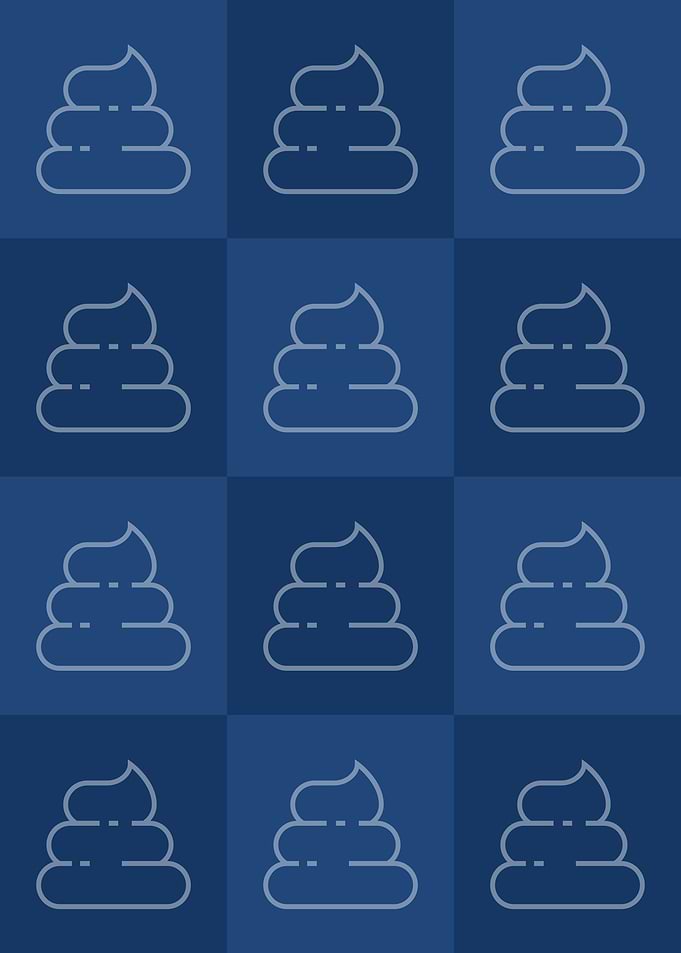 Poop Icons Art Blue 1