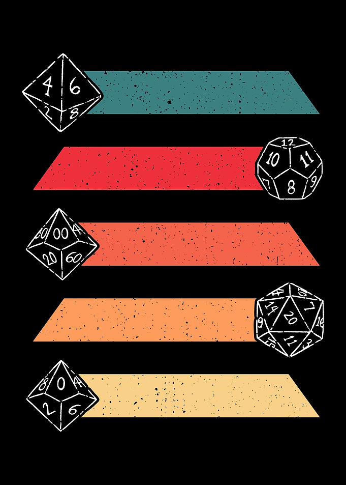 Vintage RPG Dice