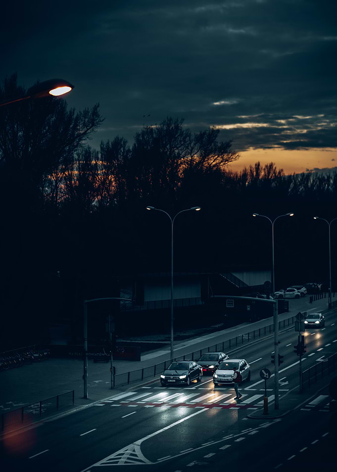 Cars by night