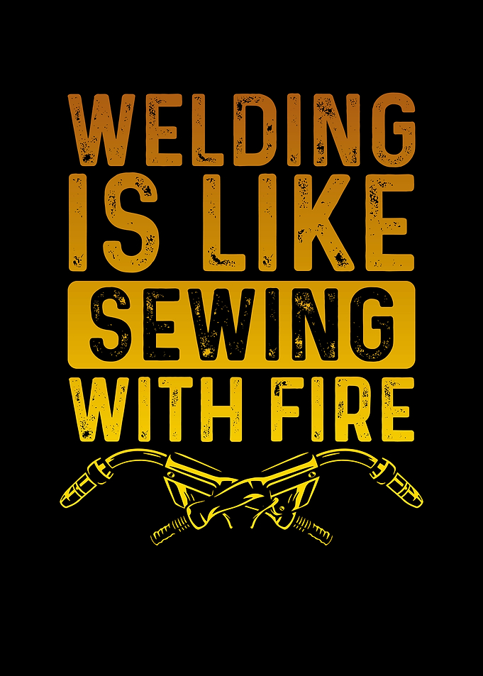 Welding is like sewing wit