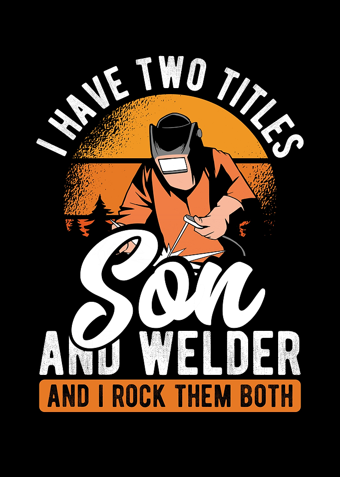 Son and welder