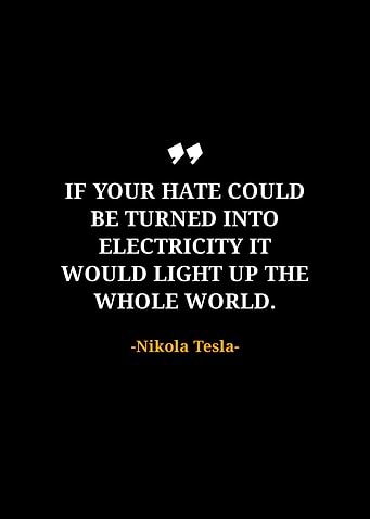Nikola tesla quotes