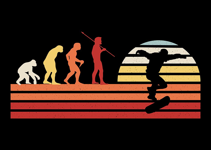 Retro Skateboard Vintage