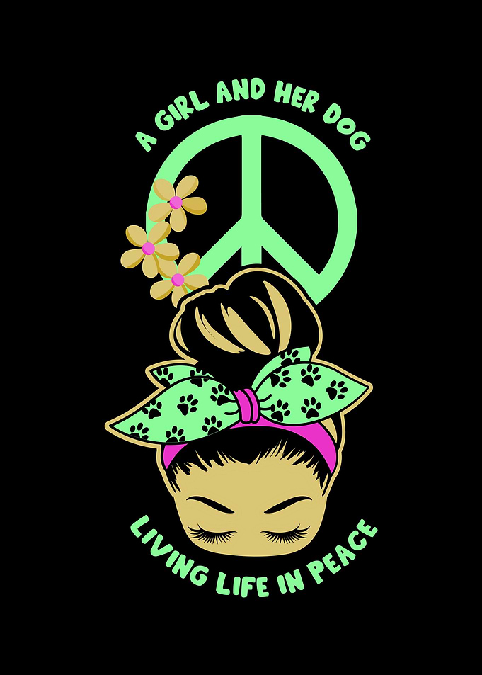Dog Girl Peace