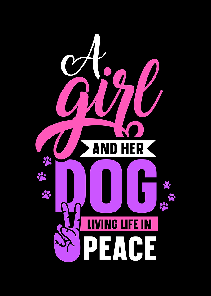Dog Girl Peace