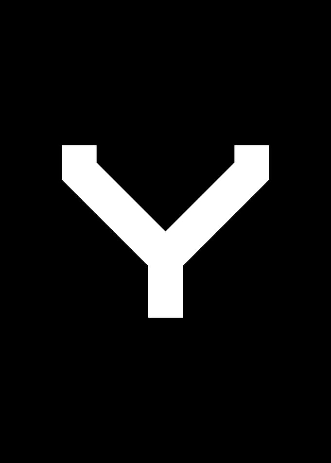 Tesla Font Letter Y