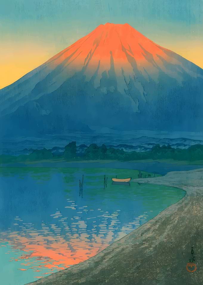 Lake Yamanaka and Mt Fuji
