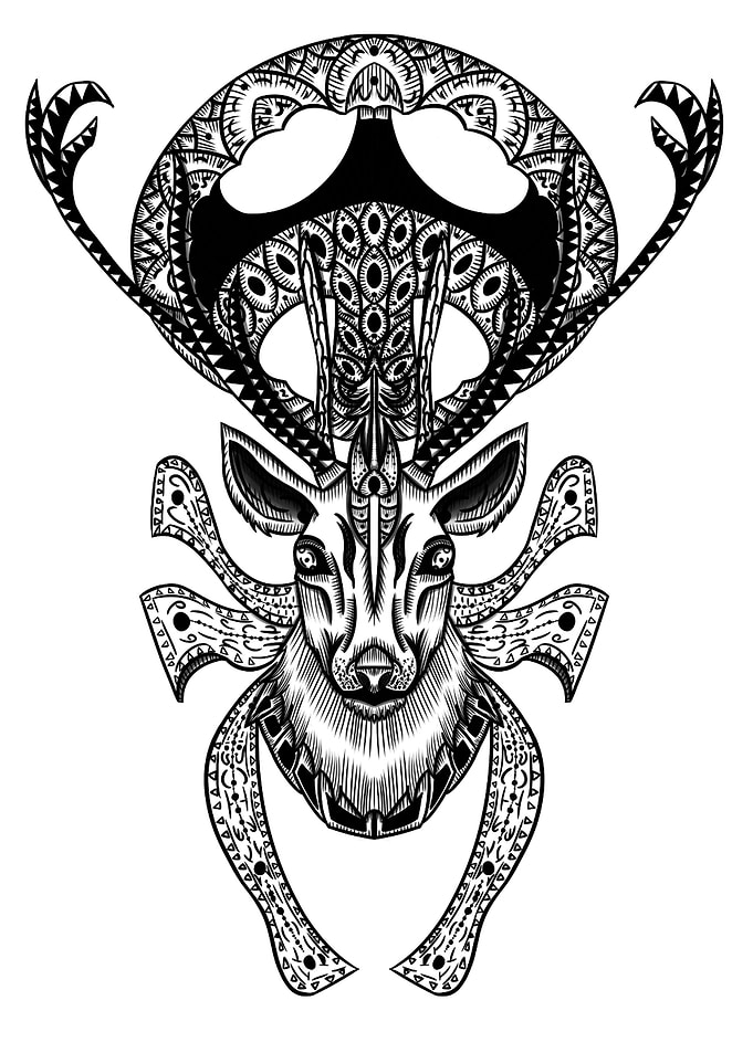 Mandala Deer