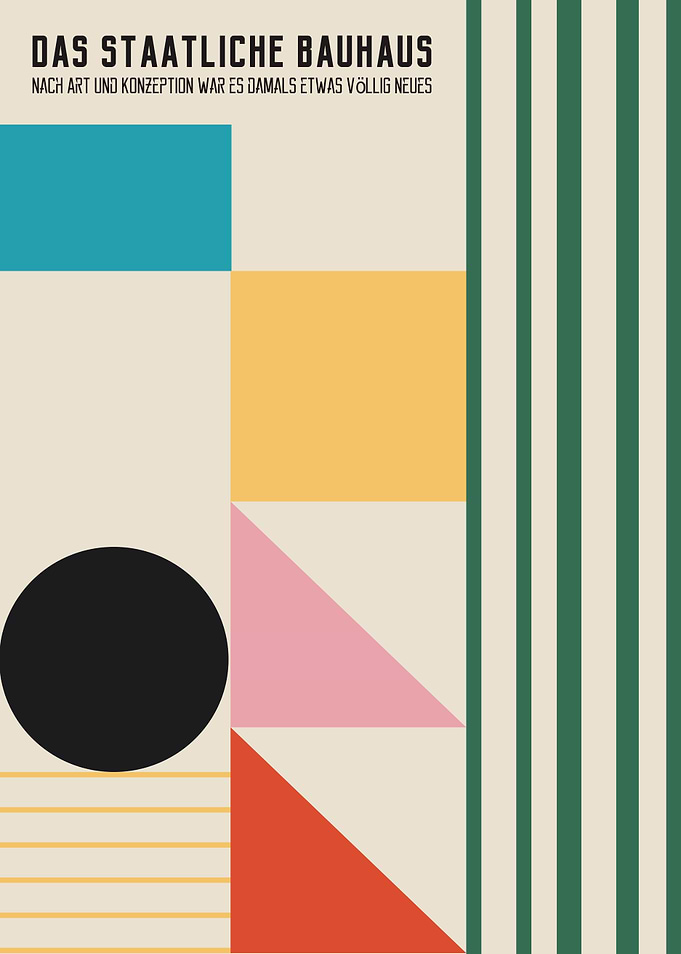 Minimalist Bauhaus Shapes