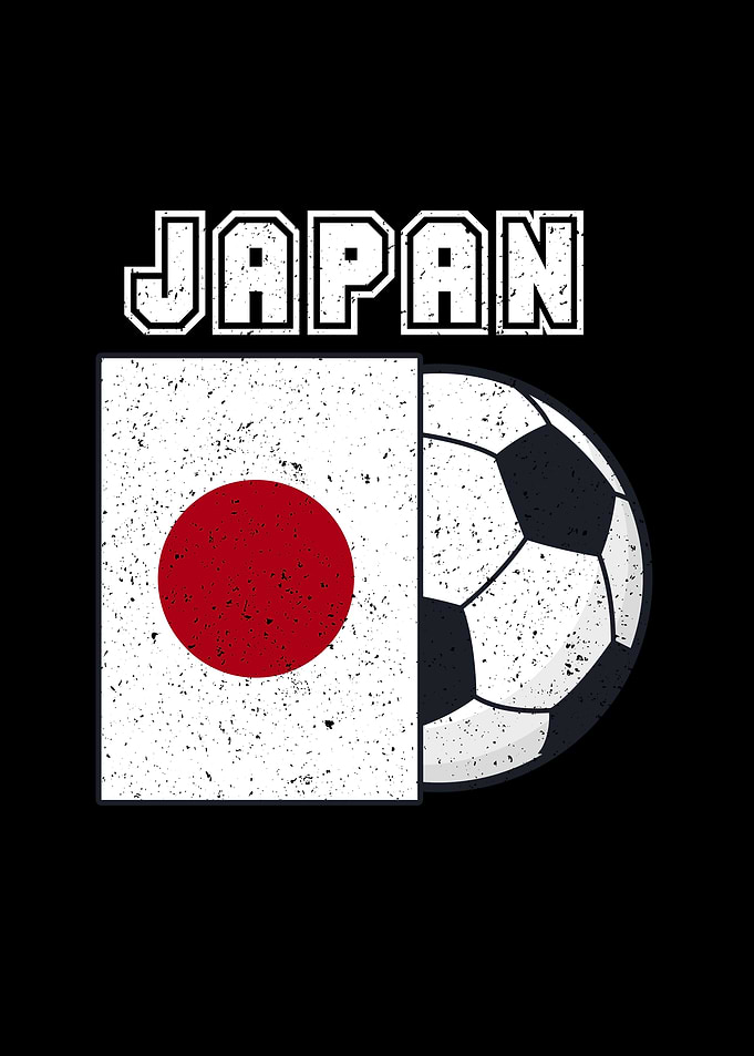 Japan Soccer Team Flag