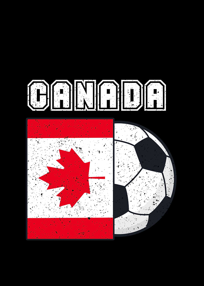 Canada Soccer Team Flag