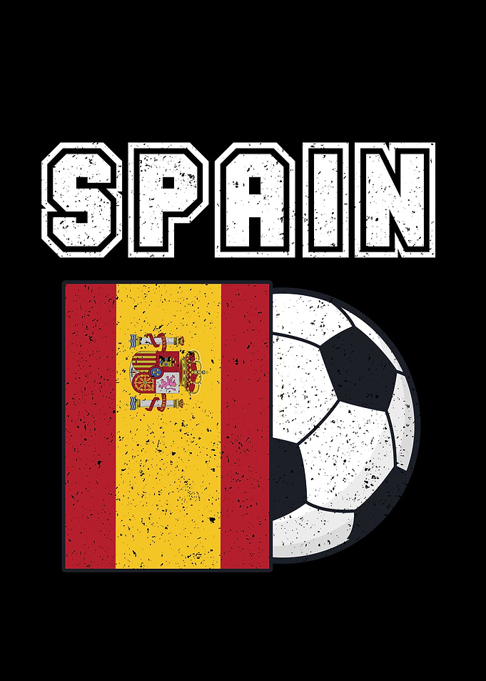 Spain Soccer Team Flag