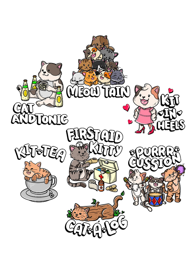 Cute Funny Cat Pun Cute