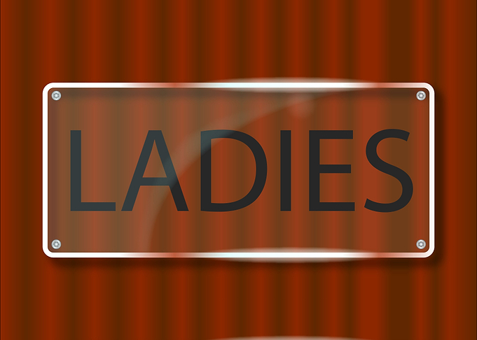 Ladies Door Name Plate