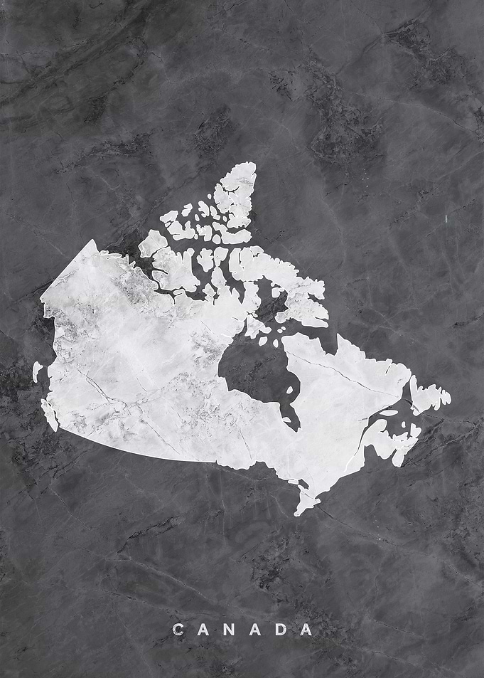 Canada Marble Map