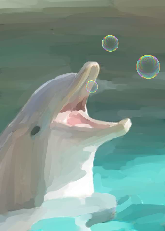 dolphin painting