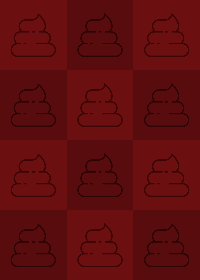 Poop Icons Art Red 3